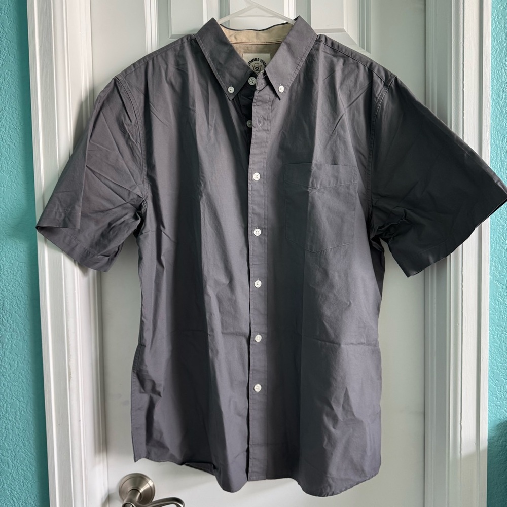 Customized Version x Designed by Dubinik Button Down Short Sleeve Shirt